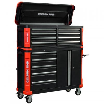13 drawer heavy metal tool trolley (6)