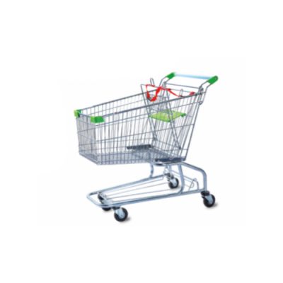 150L American steel shopping trolley (6)