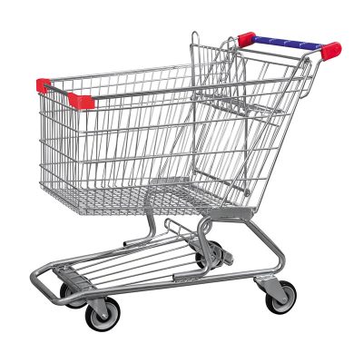 4 wheel metal supermarket shopping trolle (1)