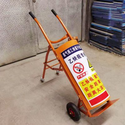 Aluminum alloy industrial gas cylinder trolley (6)