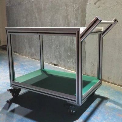 Anti-static mobile material trolley (6)