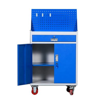 Blue metal drawer tool trolley (5)