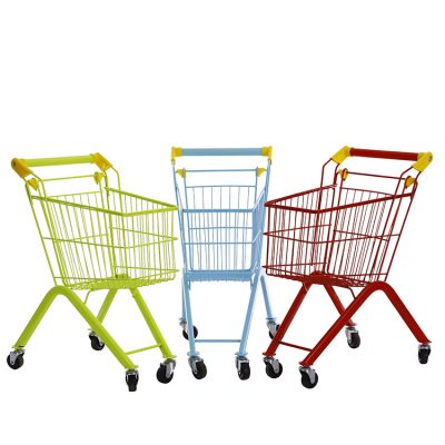 Color cute children shopping trolley (1)