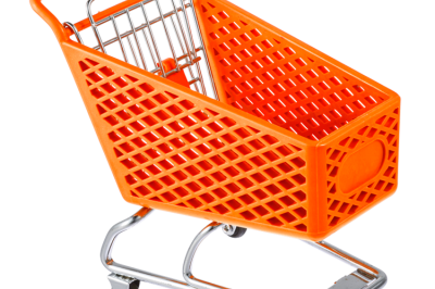 Color solid color plastic shopping trolley (1)