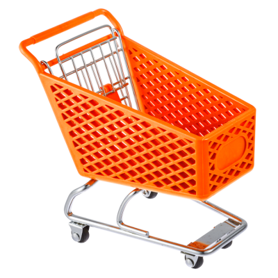 Color solid color plastic shopping trolley (1)