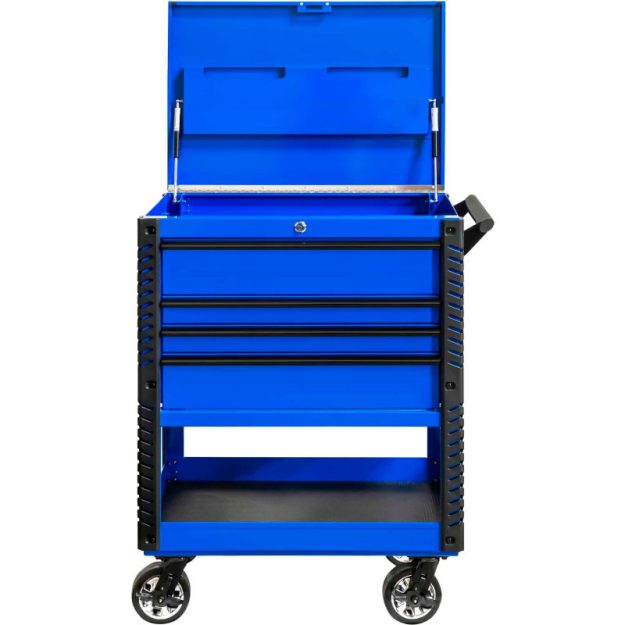 Colored 4-drawer tool trolley (2)