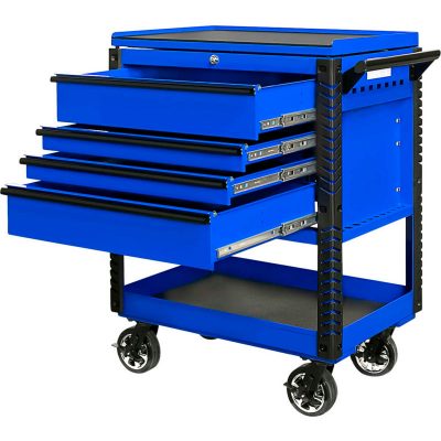 Colored 4-drawer tool trolley (4)