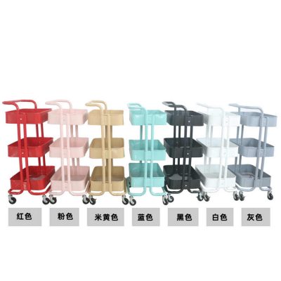Colorful beautiful plastic anti-static trolley (1)