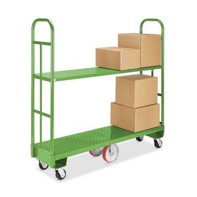 Double handle steel material handling trolley (2)