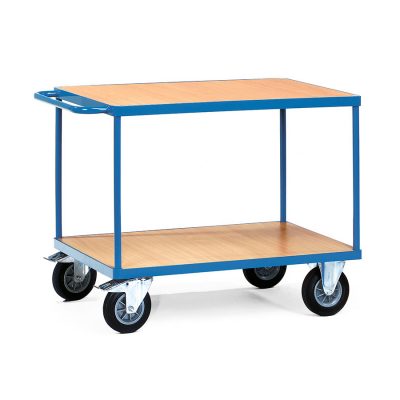 Double-layer wood material handling trolley (2)