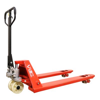 Eye-catching safety manual pallet truck (5)