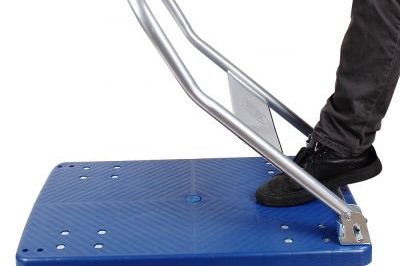 Factory plastic platform industrial trolley (5)