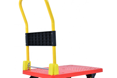 Foldable plastic small platform trolley (2)