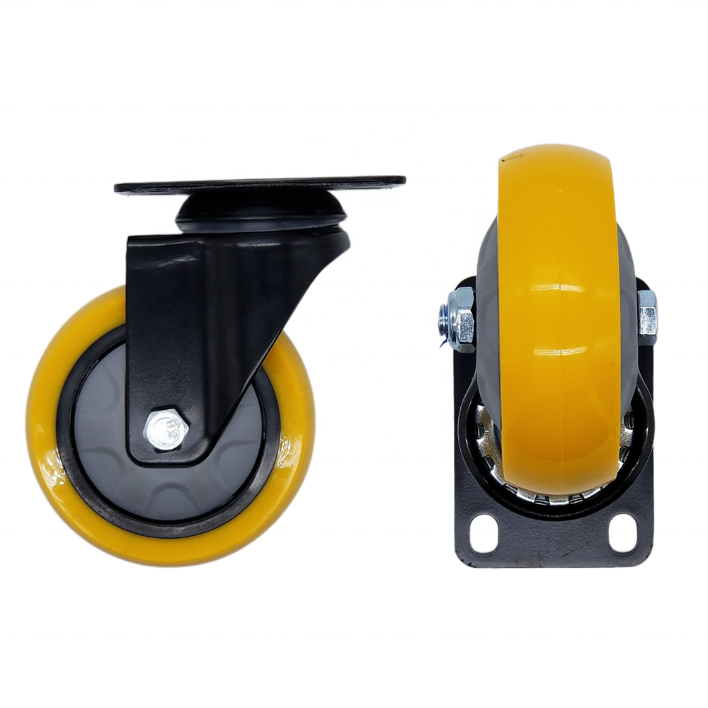 Gray industrial custom trolley wheel