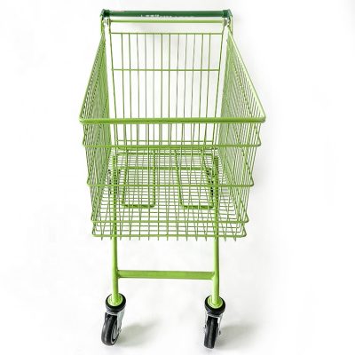 Green European style shopping trolley (6)