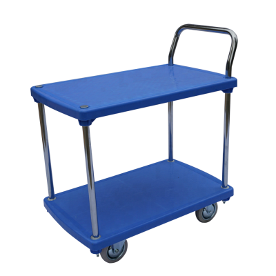 Heavy industrial plastic platform trolley (1)