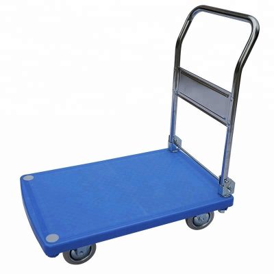 Heavy industrial plastic platform trolley (2)