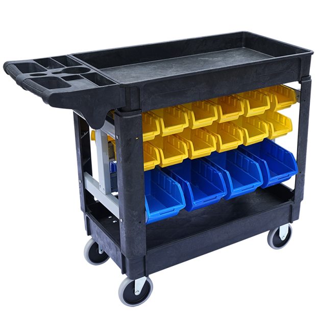 Heavy industrial plastic platform trolley (5)