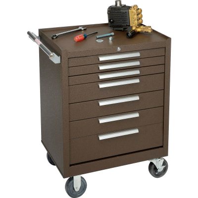 High-end brown drawer tool trolley (4)