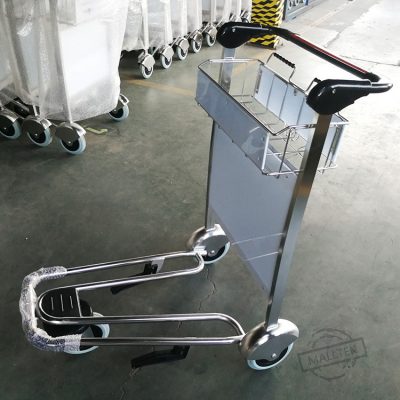 High-grade stainless steel airport trolley (4)