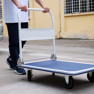 High-load stainless steel flat trolley (4)