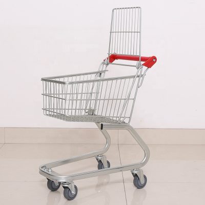 High quality galvanized shopping trolley (1)