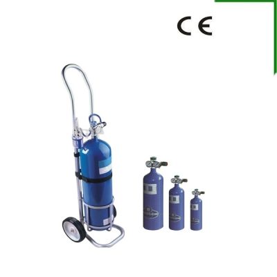 Hospital trolley with gas cylinders (1)