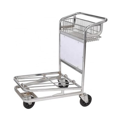 Lightweight metal airport luggage cart (4)