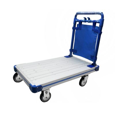 Loading stainless steel platform trolley (6)