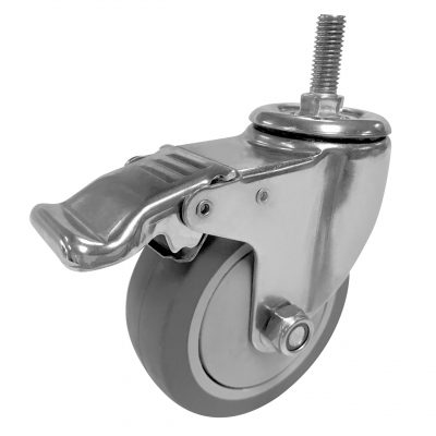 Manufacturer rubber industrial black casters (5)