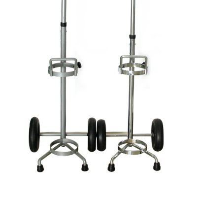 Medical stainless steel gas cylinder trolley (3)