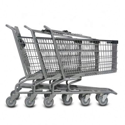 Metal classic design shopping trolley (2)