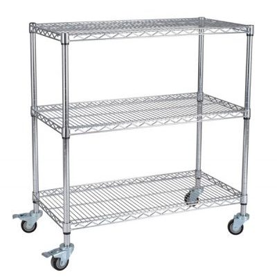 Multi-layer metal chrome-plated trolley (5)