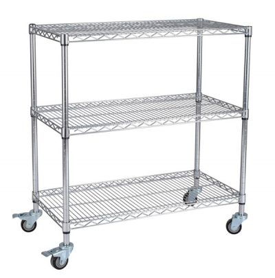Multi-layer metal chrome-plated trolley (5)