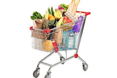 Multi-size four-wheel push shopping cart (3)