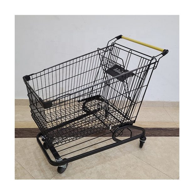 Multifunctional shopping trolley with net basket (5)