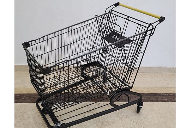 Multifunctional shopping trolley with net basket (5)