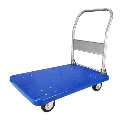 Plastic flat trolley used in warehouse (5)