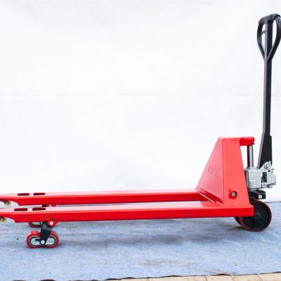 Red logistics manual pallet truck (2)