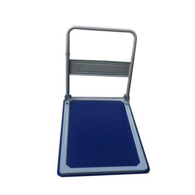Silent red platform steel trolley (4)