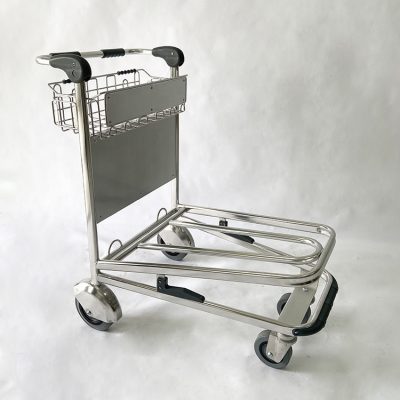 Special stainless steel airport luggage cart (3)