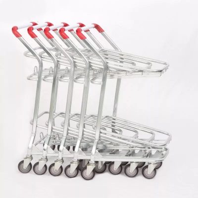 Specially designed double-layer shopping trolley (4)