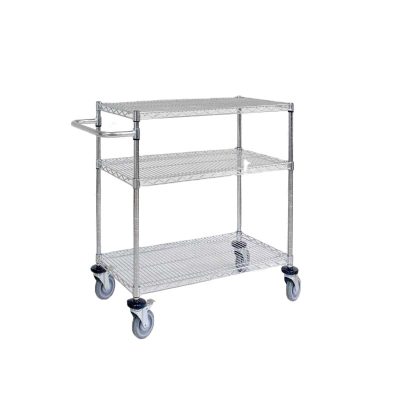 Stainless steel high-load multi-layer trolley (1)