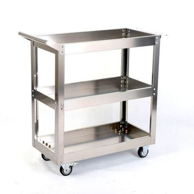 Stainless steel multi-layer industrial trolley (5)