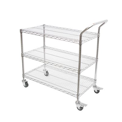 Stainless steel platform multi-layer trolley (2)