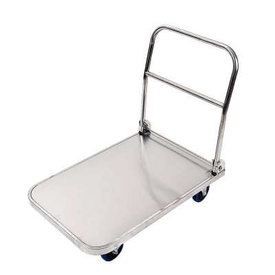 Stainless steel warehouse industrial trolley (2)