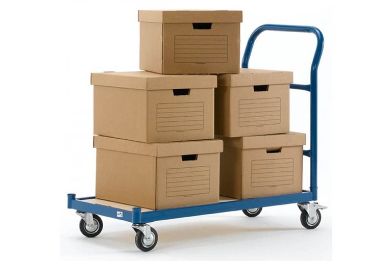 Steel industrial material handling trolley (3)