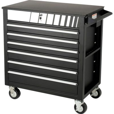 Steel wheel cabinet tool trolley (4)