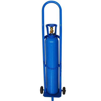 Two-wheeled household oxygen tank trolley (2)
