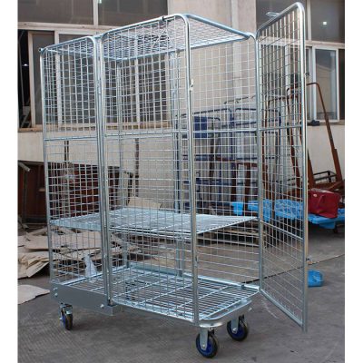 Wire mesh material handling trolley (3)